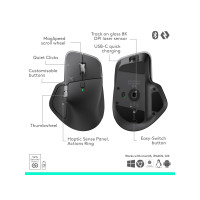 Produktbild för Logitech MX Master 4 for Business - mus - Bluetooth, 2.4 GHz