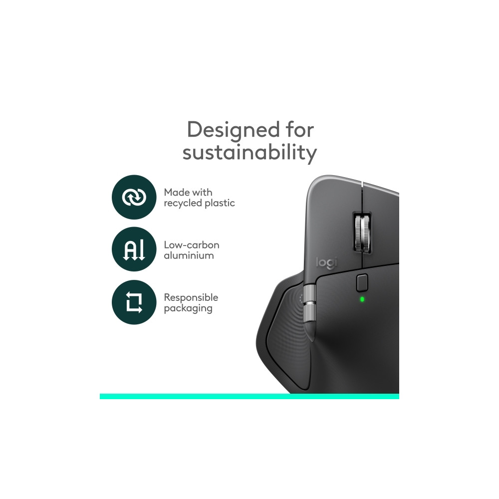 Produktbild för Logitech MX Master 4 for Business - mus - Bluetooth, 2.4 GHz