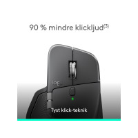 Produktbild för Logitech MX Master 4 for Business - mus - Bluetooth, 2.4 GHz