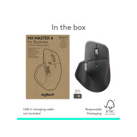 Produktbild för Logitech MX Master 4 for Business - mus - Bluetooth, 2.4 GHz