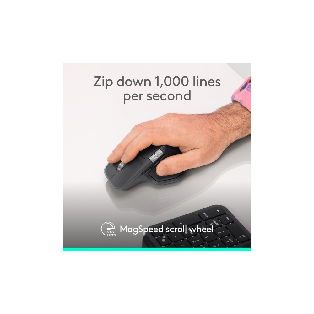Produktbild för Logitech MX Master 4 for Business - mus - Bluetooth, 2.4 GHz