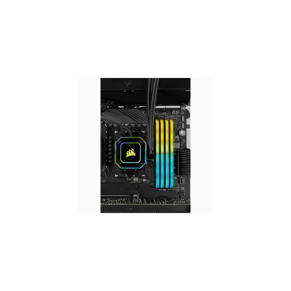 Produktbild för CORSAIR Vengeance RGB RS - DDR4 - sats - 32 GB: 2 x 16 GB - DIMM 288-pin - 3200 MHz / PC4-25600 - ej buffrad
