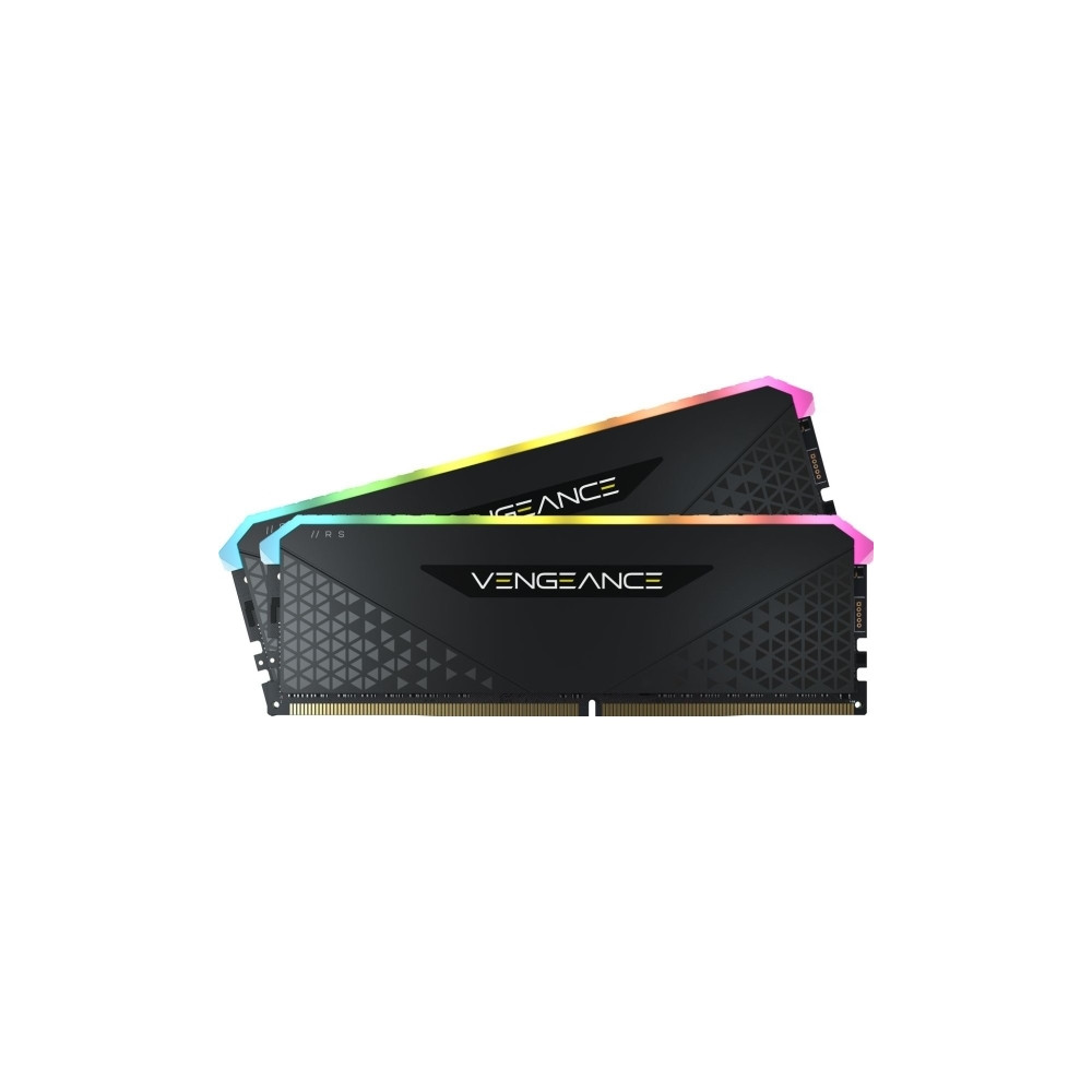 Produktbild för CORSAIR Vengeance RGB RS - DDR4 - sats - 32 GB: 2 x 16 GB - DIMM 288-pin - 3200 MHz / PC4-25600 - ej buffrad