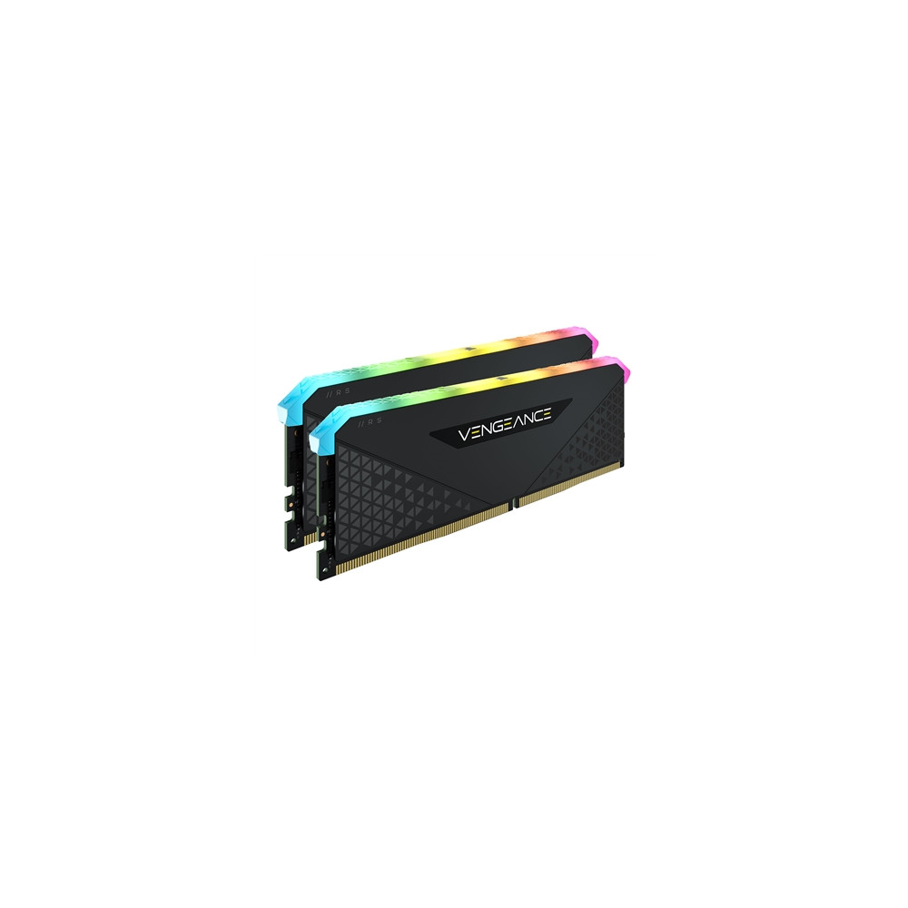 Produktbild för CORSAIR Vengeance RGB RS - DDR4 - sats - 32 GB: 2 x 16 GB - DIMM 288-pin - 3200 MHz / PC4-25600 - ej buffrad