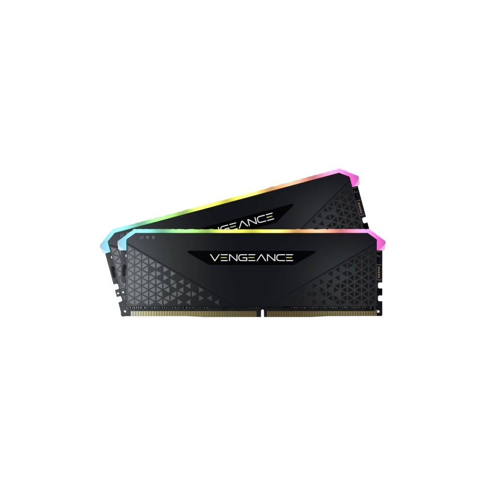 Produktbild för CORSAIR Vengeance RGB RS - DDR4 - sats - 32 GB: 2 x 16 GB - DIMM 288-pin - 3200 MHz / PC4-25600 - ej buffrad
