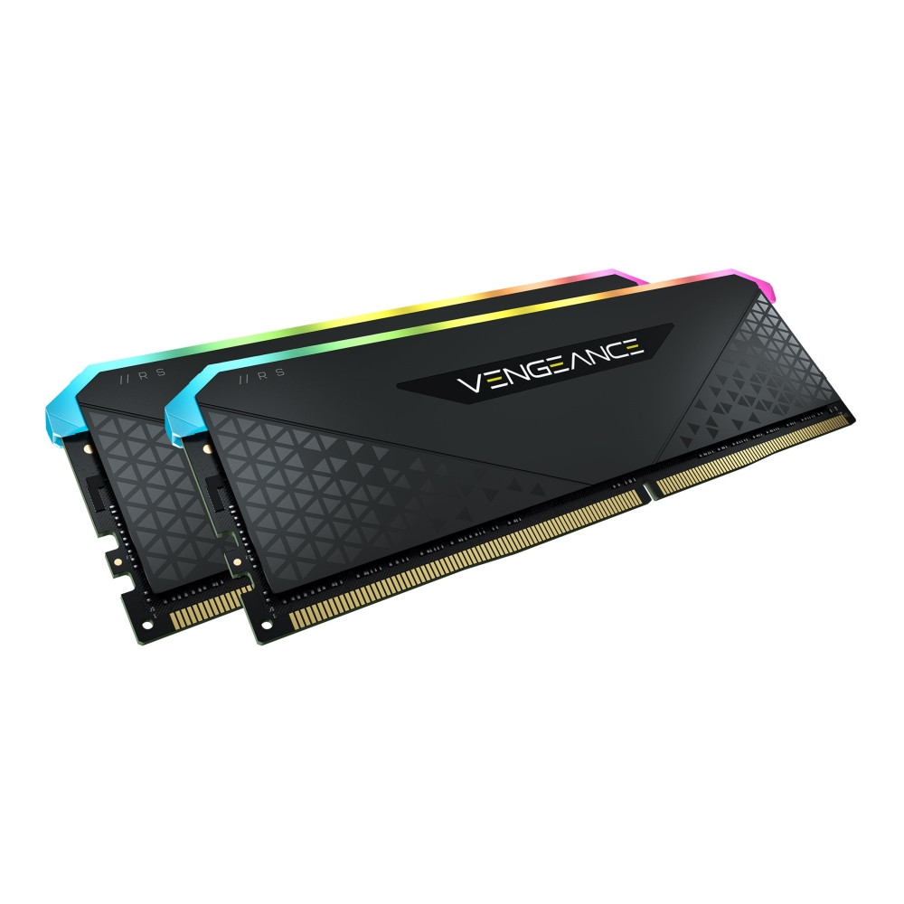 Produktbild för CORSAIR Vengeance RGB RS - DDR4 - sats - 32 GB: 2 x 16 GB - DIMM 288-pin - 3200 MHz / PC4-25600 - ej buffrad