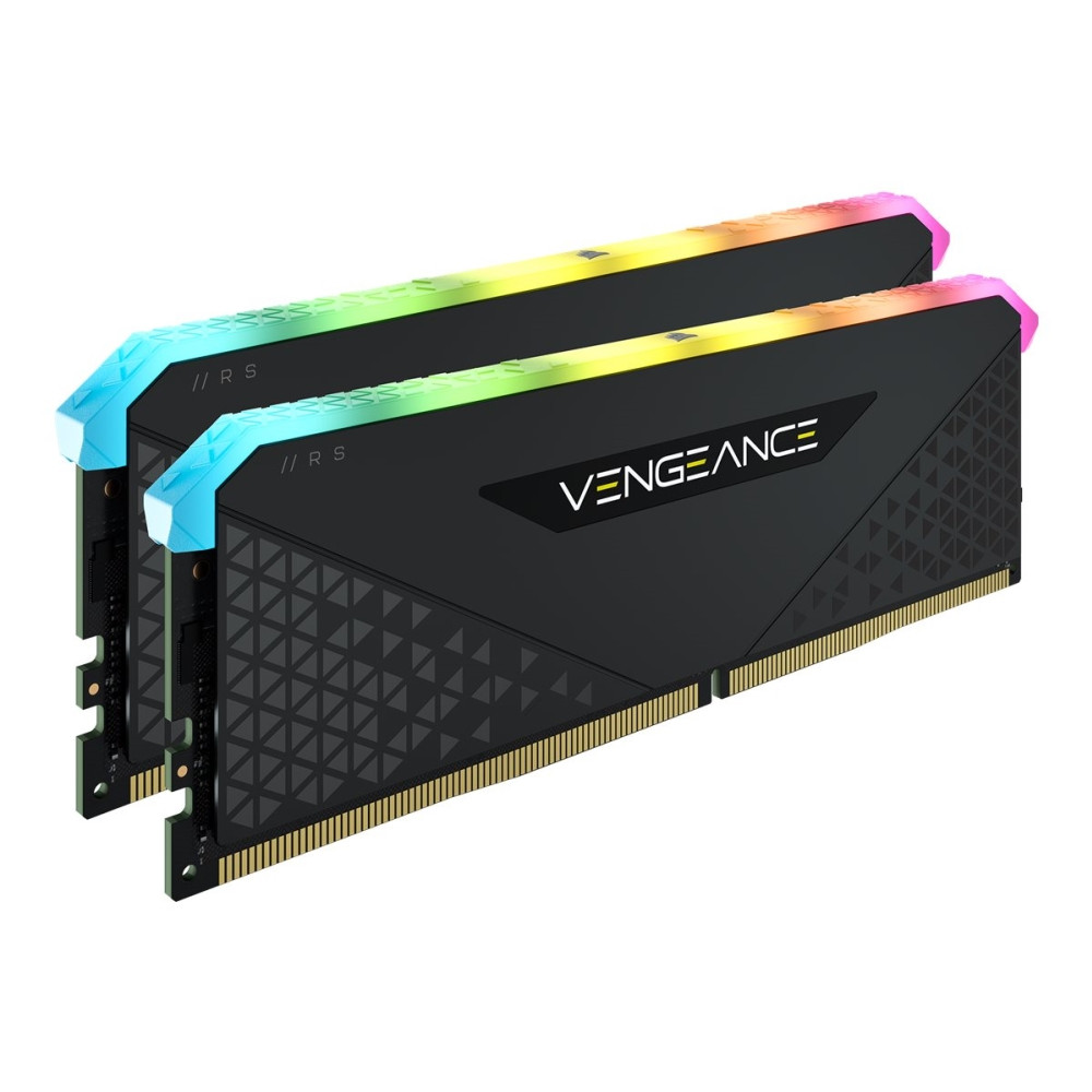 Produktbild för CORSAIR Vengeance RGB RS - DDR4 - sats - 32 GB: 2 x 16 GB - DIMM 288-pin - 3200 MHz / PC4-25600 - ej buffrad
