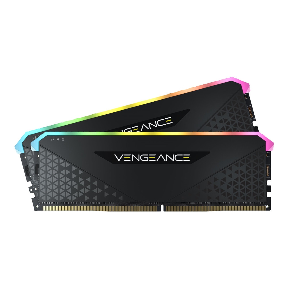 Produktbild för CORSAIR Vengeance RGB RS - DDR4 - sats - 32 GB: 2 x 16 GB - DIMM 288-pin - 3200 MHz / PC4-25600 - ej buffrad