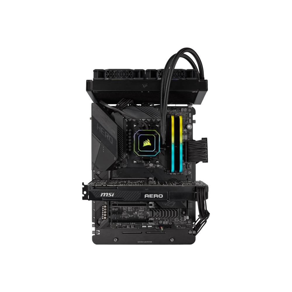 Produktbild för CORSAIR Vengeance RGB RS - DDR4 - sats - 32 GB: 2 x 16 GB - DIMM 288-pin - 3200 MHz / PC4-25600 - ej buffrad