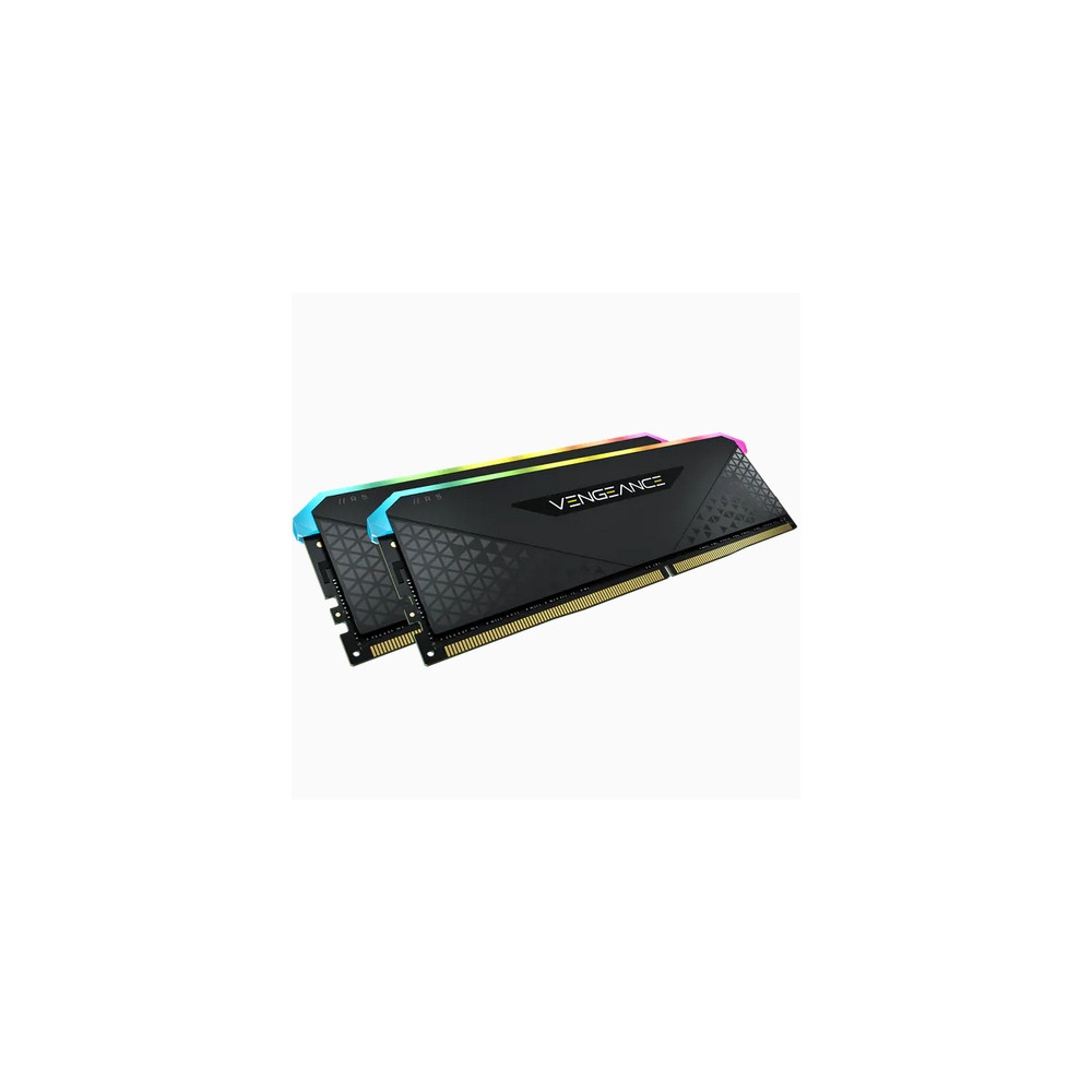 Produktbild för CORSAIR Vengeance RGB RS - DDR4 - sats - 32 GB: 2 x 16 GB - DIMM 288-pin - 3200 MHz / PC4-25600 - ej buffrad