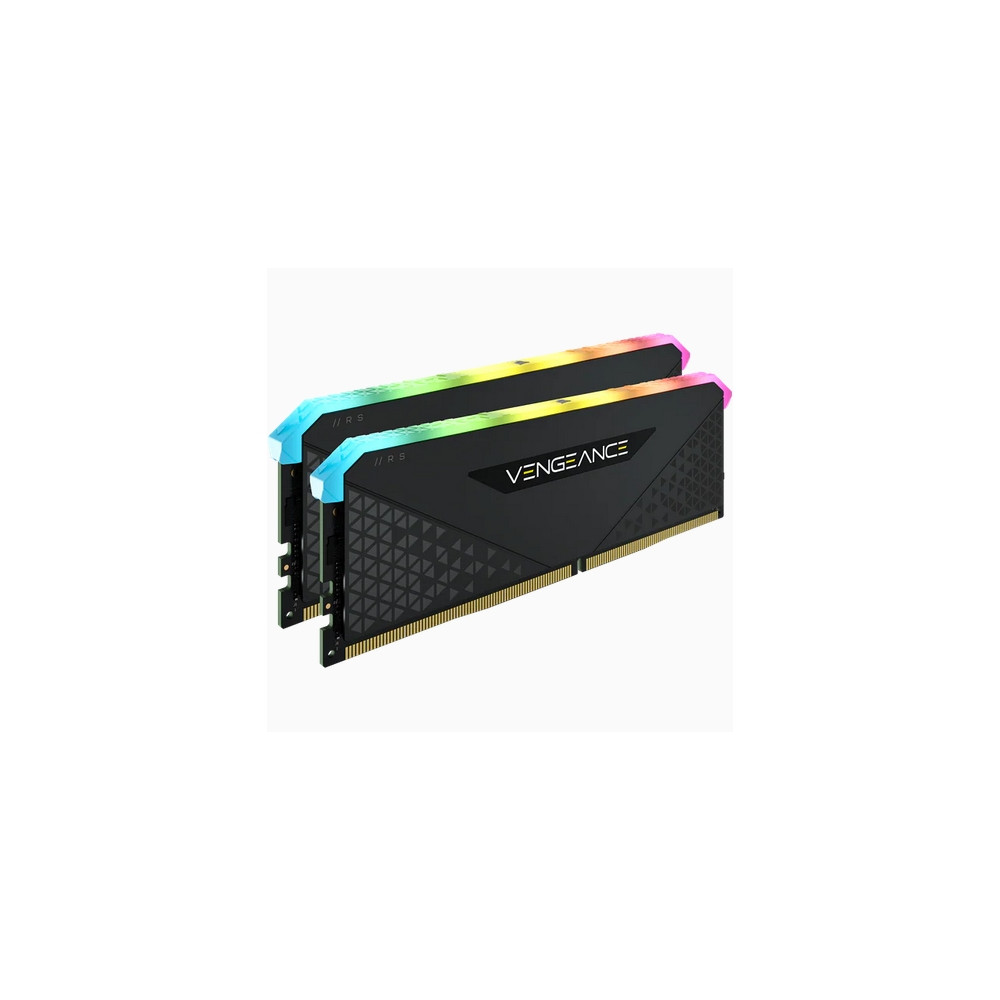 Produktbild för CORSAIR Vengeance RGB RS - DDR4 - sats - 32 GB: 2 x 16 GB - DIMM 288-pin - 3200 MHz / PC4-25600 - ej buffrad