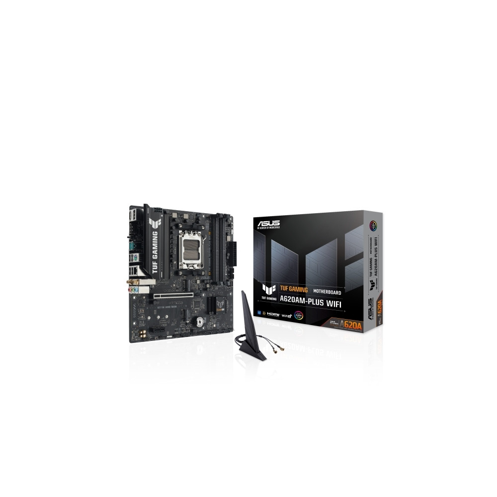 Produktbild för ASUS TUF GAMING A620AM-PLUS WIFI - moderkort - micro ATX - Socket AM5 - AMD A620A