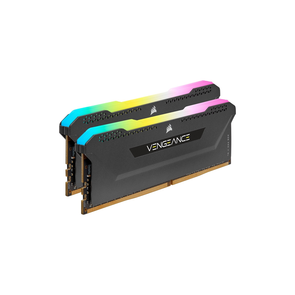 Produktbild för CORSAIR Vengeance RGB PRO SL - DDR4 - sats - 32 GB: 2 x 16 GB - DIMM 288-pin / PC4-25600 - ej buffrad