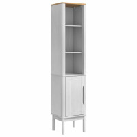 Produktbild för Badrumsmöbelset med låda med hylla FLORO 4 pcs Vit Massiv furu