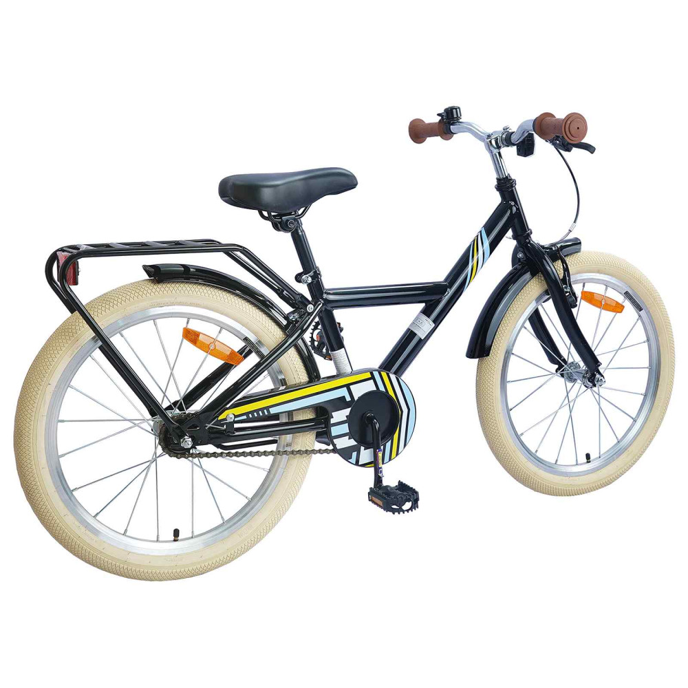 Produktbild för Barncykel 24 Tum för 8-12 år gamla Svart