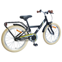 Produktbild för Barncykel 24 Tum för 8-12 år gamla Svart
