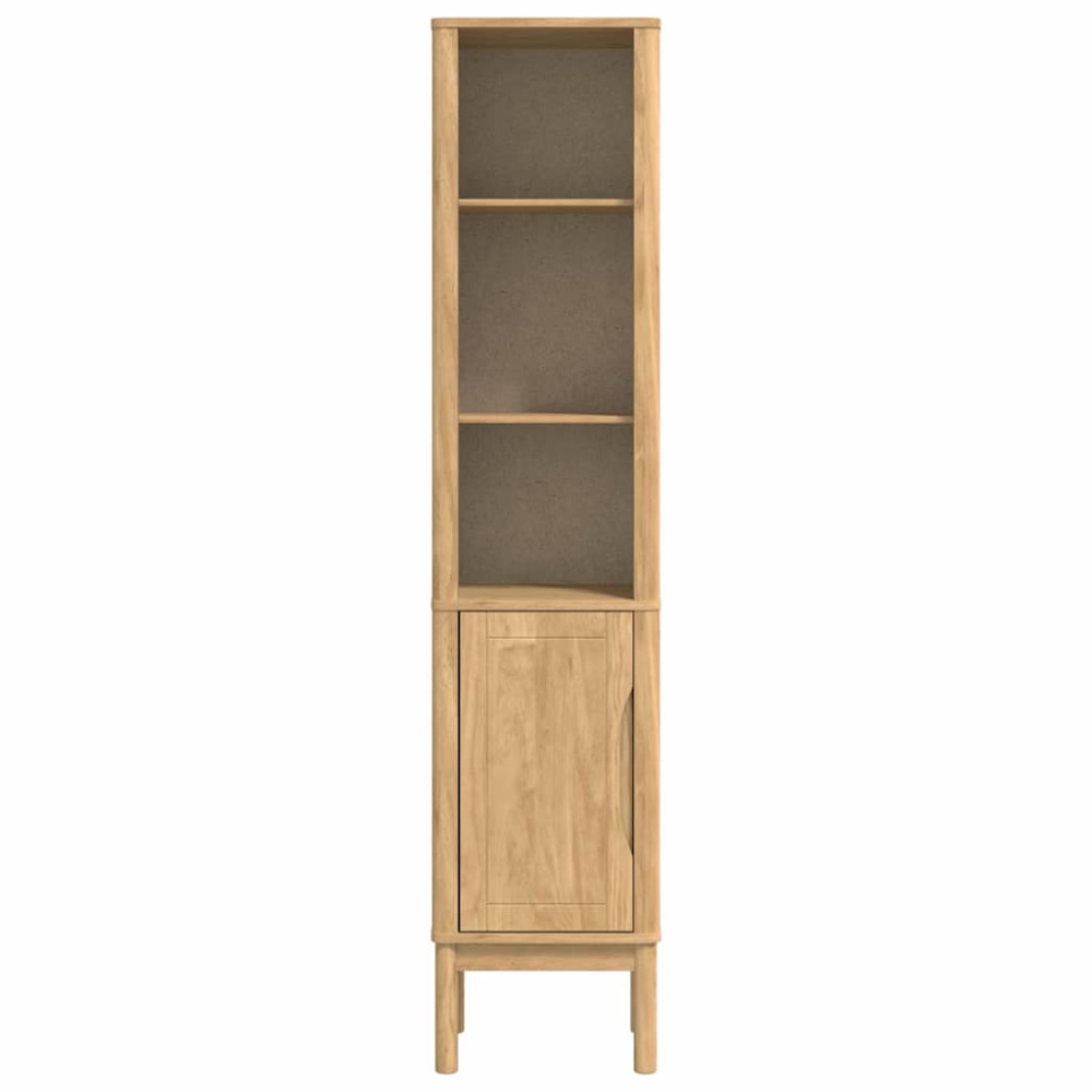 Produktbild för Badrumshögt skåp FLORO Vaxbrun 35 x 30 x 160 cm Massiv furu