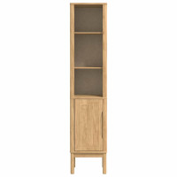 Produktbild för Badrumshögt skåp FLORO Vaxbrun 35 x 30 x 160 cm Massiv furu