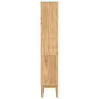 Produktbild för Badrumshögt skåp FLORO Vaxbrun 35 x 30 x 160 cm Massiv furu