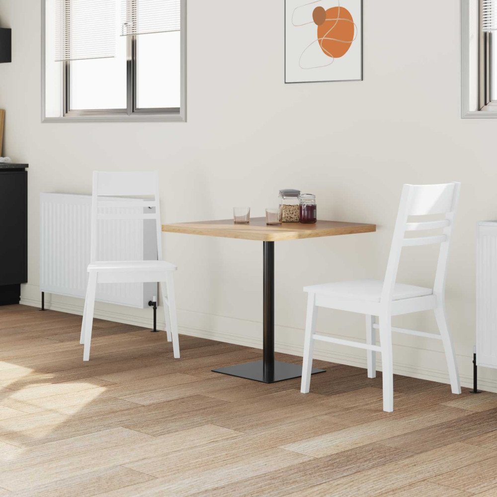 Produktbild för Matstolar 2 pcs Vit 43 x 54 x 89 cm Massiv Gummiträ