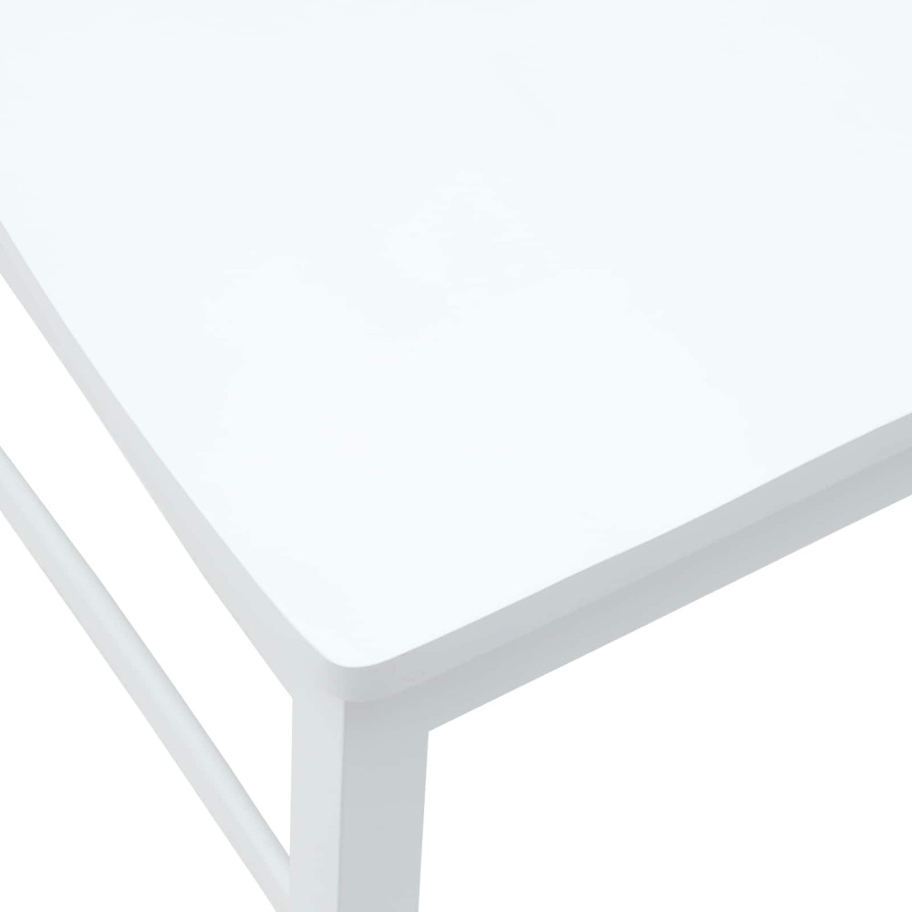 Produktbild för Matstolar 2 pcs Vit 43 x 54 x 89 cm Massiv Gummiträ