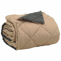 Produktbild för Sommar Duvet Antracit och Taupe 220 x 260 cm Mikrofiber
