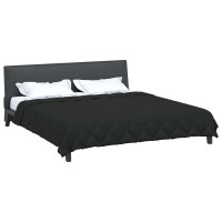 Produktbild för Sommar Duvet Svart 240 x 260 cm Mikrofiber
