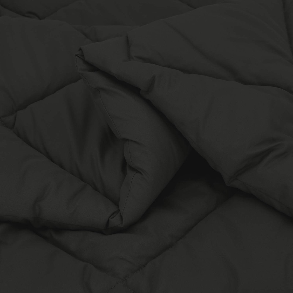 Produktbild för Sommar Duvet Svart 240 x 260 cm Mikrofiber