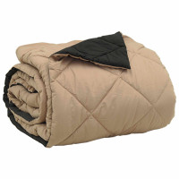 Produktbild för Sommar Duvet Svart och Taupe 220 x 260 cm Mikrofiber