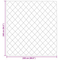Produktbild för Full Års-Duvet Antracit 220 x 240 cm Mikrofiber