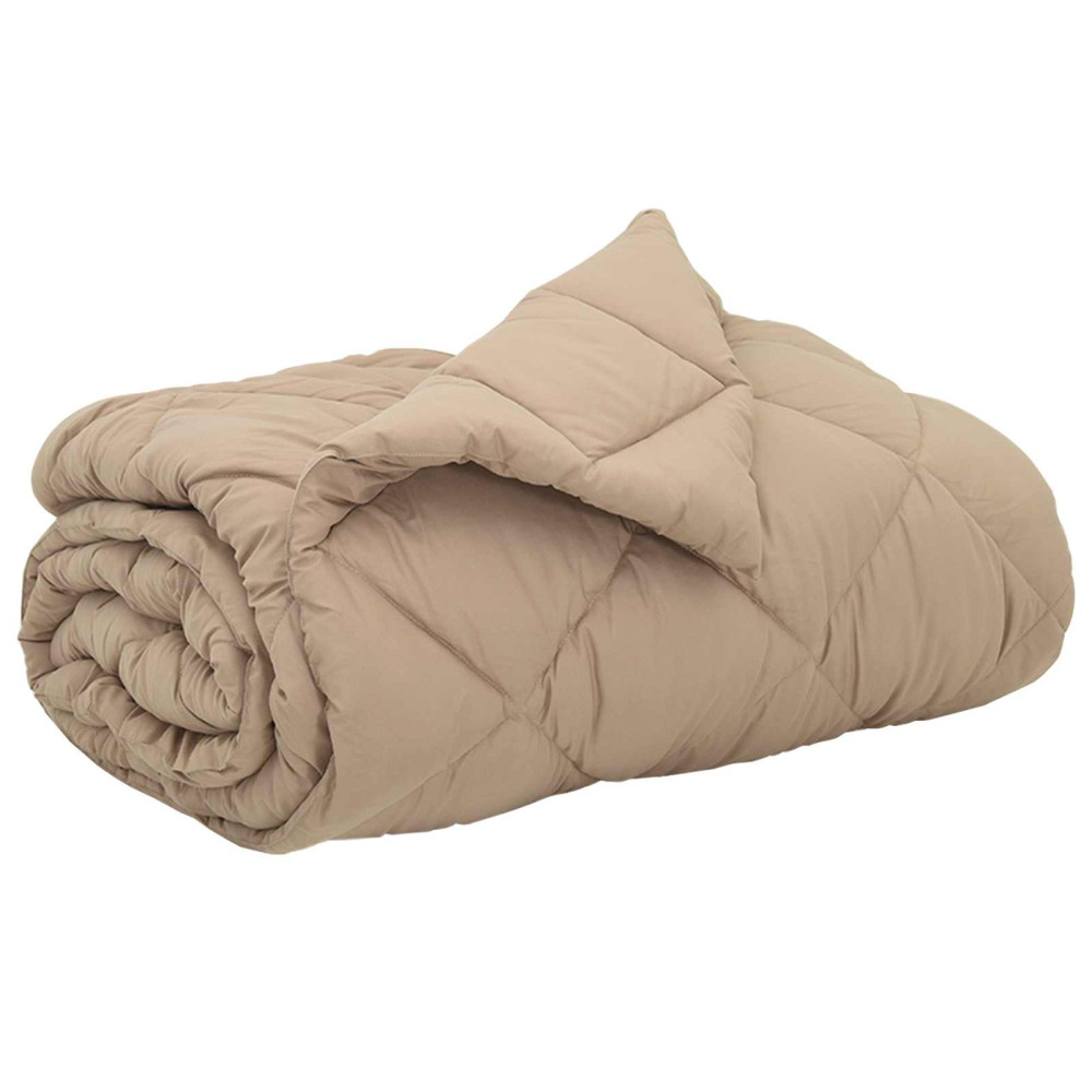 Produktbild för Full Års-Duvet Taupe 220 x 240 cm Mikrofiber