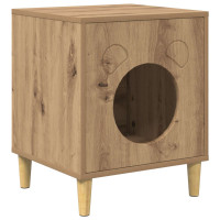 Produktbild för Katt hus Artisan Ek 42,5 x 40 x 53 cm Konstruerat trä