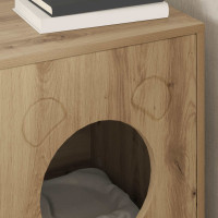 Produktbild för Katt hus Artisan Ek 42,5 x 40 x 53 cm Konstruerat trä