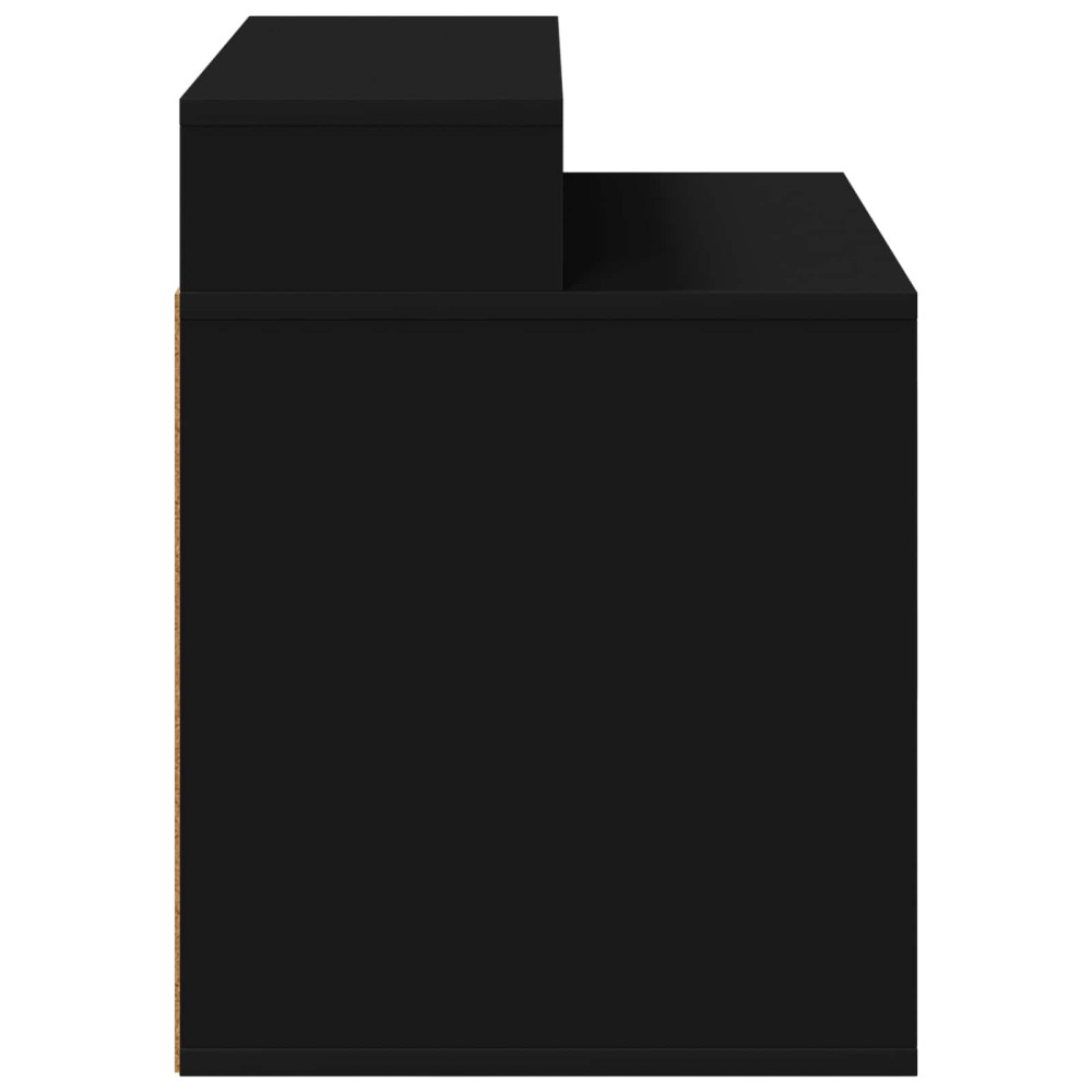 Produktbild för Katt hus Svart 42,5 x 40 x 53,5 cm Konstruerat trä