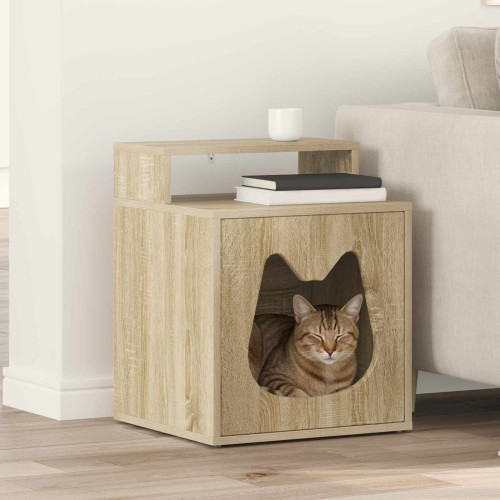 vidaXL Katt hus Sonoma 42,5 x 40 x 53,5 cm Konstruerat trä