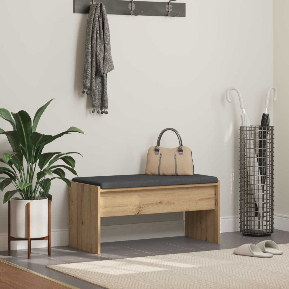 Produktbild för Hallbänk Artisan Ek 83 x 38 x 40 cm