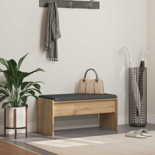 vidaXL Hallbänk Artisan Ek 83 x 38 x 40 cm