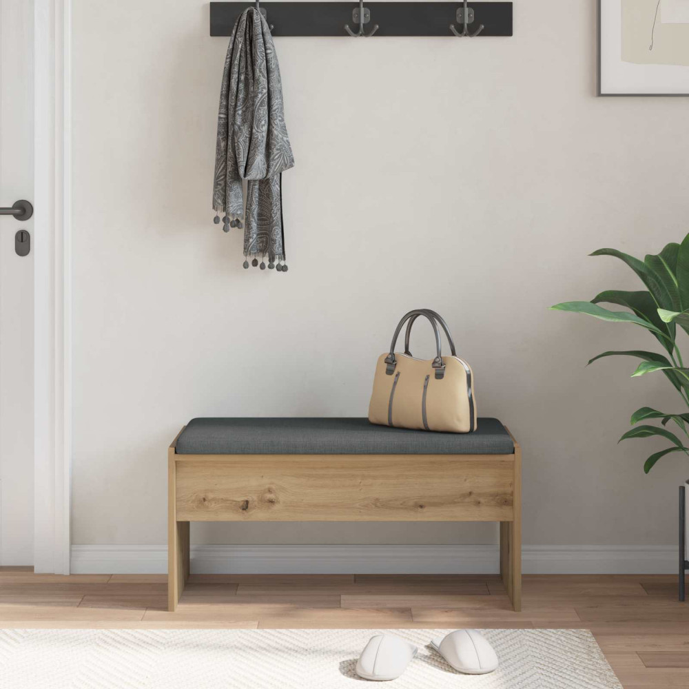 Produktbild för Hallbänk Artisan Ek 83 x 38 x 40 cm