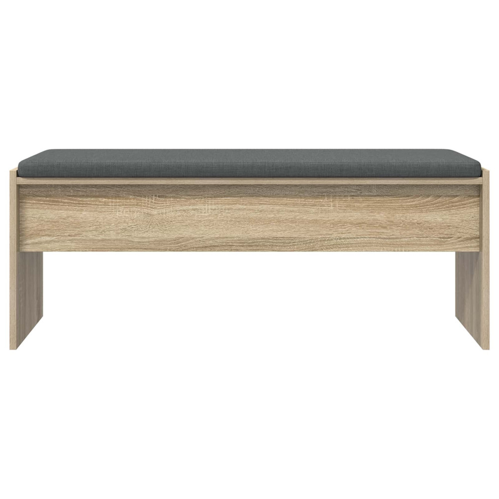 Produktbild för Hallbänk med kudde Sonoma-ek 103 x 38 x 40 cm