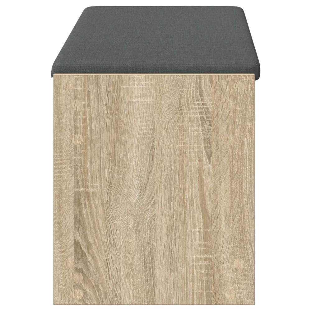 Produktbild för Hallbänk Sonoma-ek 103 x 38 x 45 cm Konstruerat Trä och Tyg