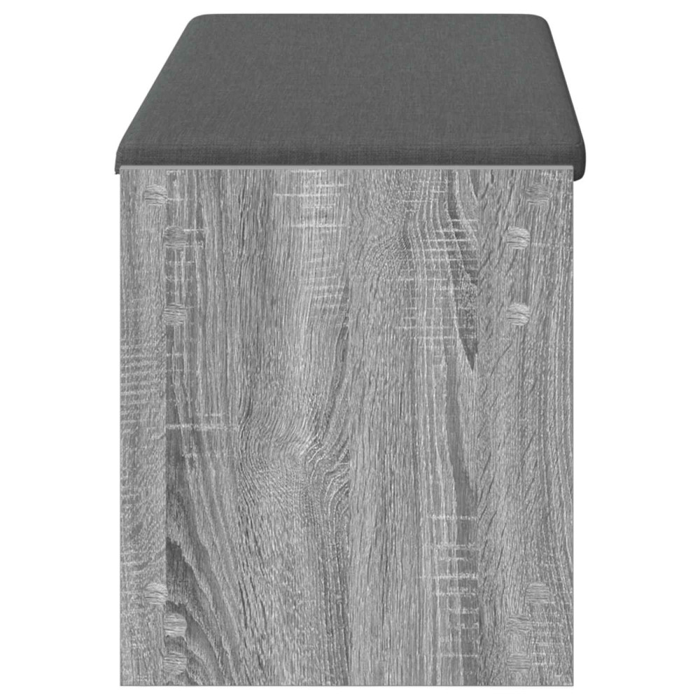 Produktbild för Hallbänk Grå Sonoma 103 x 38 x 45 cm Konstruerat Trä och Tyg