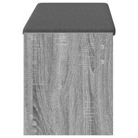 Produktbild för Hallbänk Grå Sonoma 103 x 38 x 45 cm Konstruerat Trä och Tyg