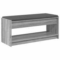 Produktbild för Hallbänk Grå Sonoma 103 x 38 x 45 cm Konstruerat Trä och Tyg