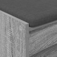 Produktbild för Hallbänk Grå Sonoma 103 x 38 x 45 cm Konstruerat Trä och Tyg