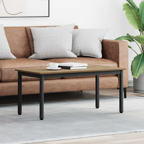 vidaXL Kaffeebord Artisan Ek 100 x 50 x 45 cm Konstruerat trä