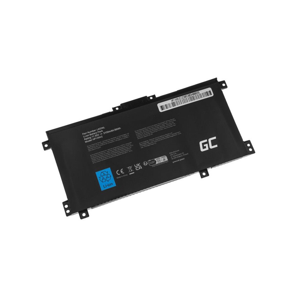 Produktbild för Green Cell - batteri för bärbar dator - Li-pol - 3100 mAh