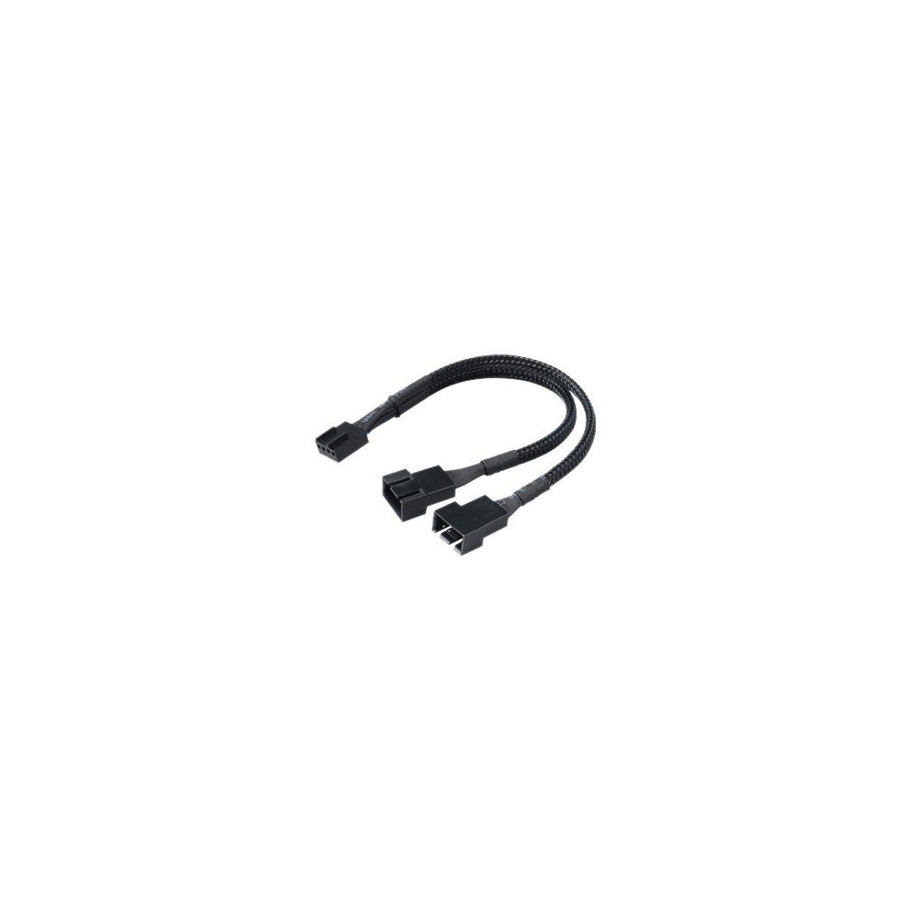 Produktbild för Akasa PWM Fan Splitter - strömdelare för fläkt - 4-stifts PWM till 4-stifts PWM - 15 cm