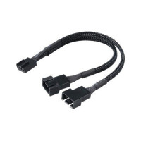 Produktbild för Akasa PWM Fan Splitter - strömdelare för fläkt - 4-stifts PWM till 4-stifts PWM - 15 cm