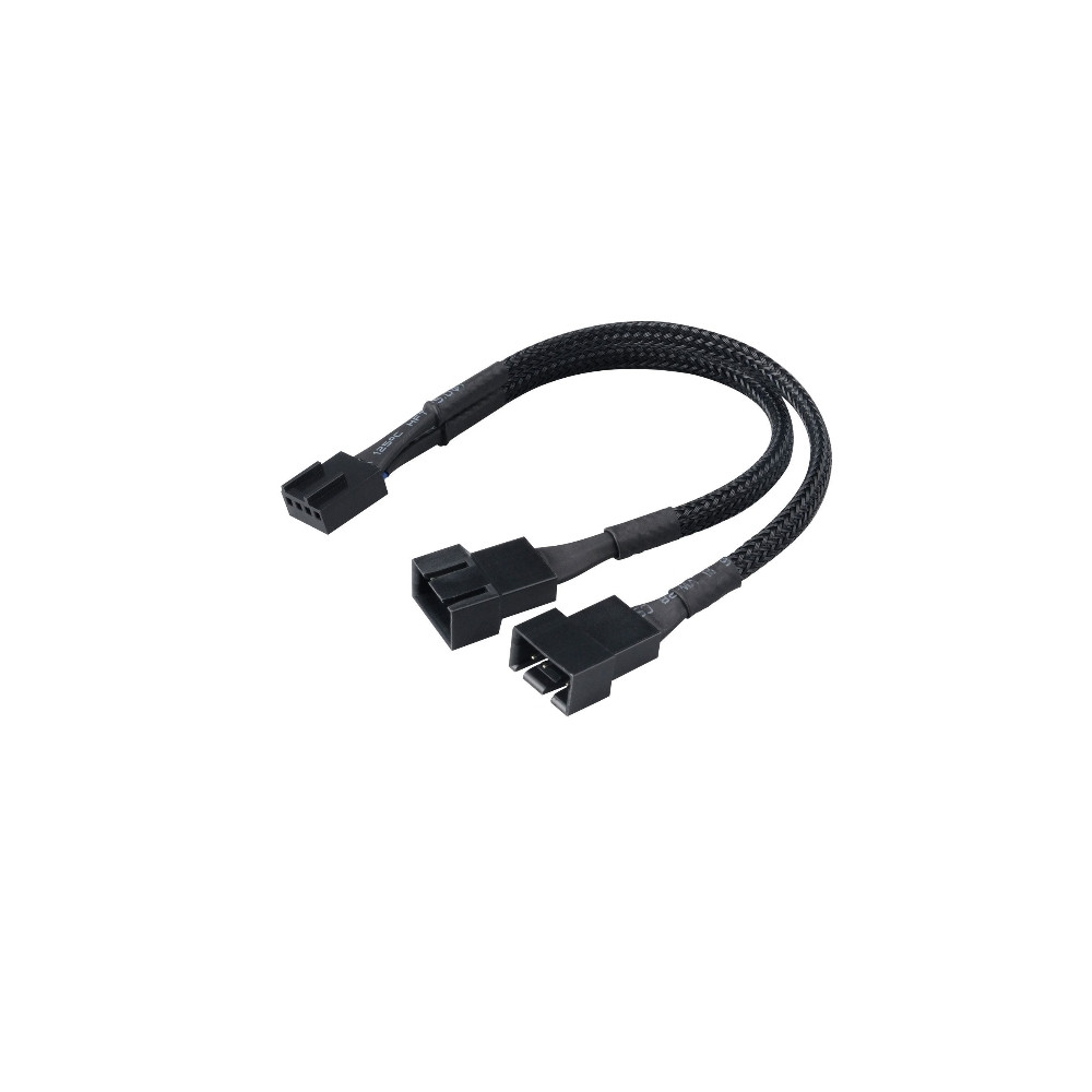 Produktbild för Akasa PWM Fan Splitter - strömdelare för fläkt - 4-stifts PWM till 4-stifts PWM - 15 cm
