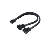 Produktbild för Akasa PWM Fan Splitter - strömdelare för fläkt - 4-stifts PWM till 4-stifts PWM - 15 cm